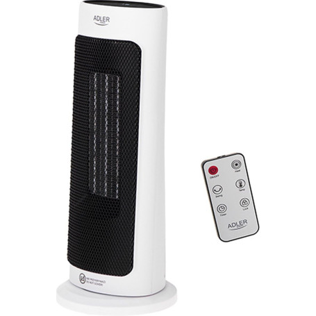 Radiateur Soufflant Économique 2000W avec Thermostat et Télécommande - Blanc