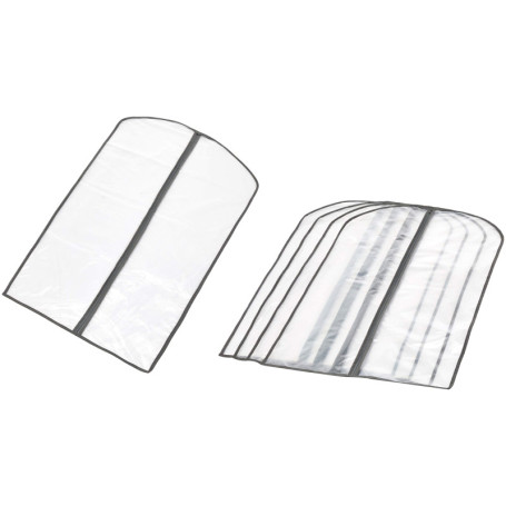 Lot de 5 housses à vêtements en PEVA avec fermeture Éclair - Amazon Basics