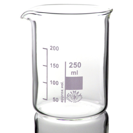 Gobelet Bécher SIMAX 250 ML avec Bec Verseur Gradué