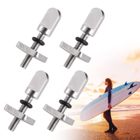 Kit de 4 vis en acier inoxydable pour aileron de surf - Antirouille et facile à installer
