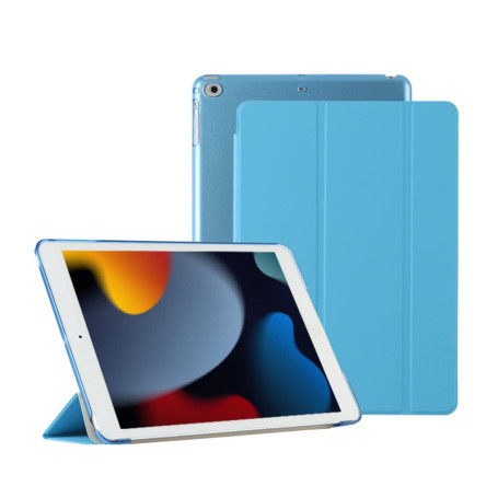 HUEZOE Étui de Protection Ultra Fin en Cuir Synthétique pour iPad 9,7" - Bleu Clair