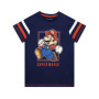 T-shirt Super Mario Garçon Bleu 4-5 Ans