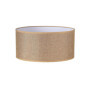Abat-jour cylindrique en jute marron pour luminaires rustiques