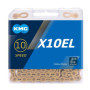 Chaîne KMC X10el Gold 1/2" x 11/128" pour Vélo