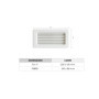 Grille Terminale Encastrable La Ventilazione C229B en ABS - 256 x 126 mm - Blanc