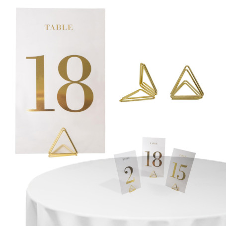 Lot de 20 Marque-Places Élégants avec Bases Transparentes pour Mariage 23,27 €