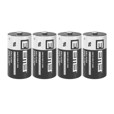 Batterie Lithium EEMB ER14250 3,6V - Lot de 4 Piles pour Systèmes de Sécurité