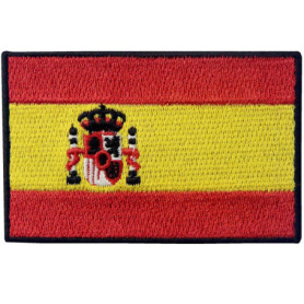Patch Brodé Drapeau de l'Espagne - EmbTao à Repasser ou Coudre