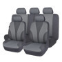 Housses de Siège de Voiture Universelles en Polyester Gris - Ensemble Complet