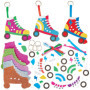 Kit de Porte-Clés Patins à Roulettes - 8 Kits Créatifs pour Enfants