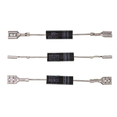 Pack de 3 Diodes de Redressement Haute Tension HV-6X2P1 pour Micro-ondes