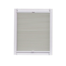 Store Plissé Nid d'Abeille Sunlines - Occultant Gris 140x150 cm