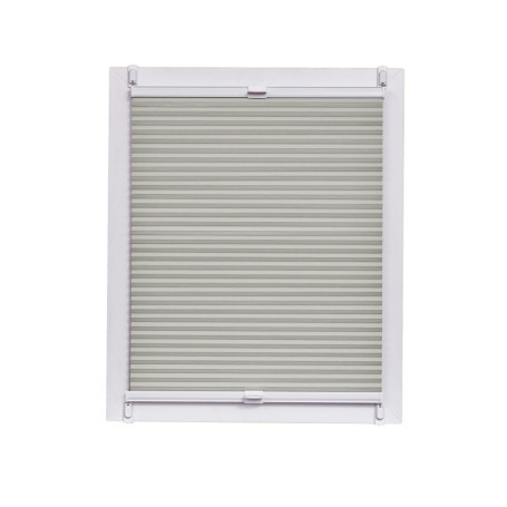 Store Plissé Nid d'Abeille Sunlines - Occultant Gris 140x150 cm