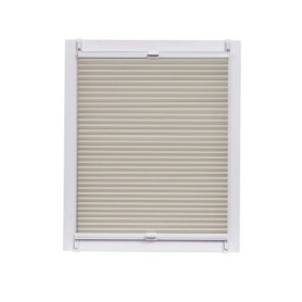Store Plissé Nid d'Abeille Occultant Sunlines 120 x 150 cm - Blanc Crème