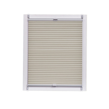 Store Plissé Nid d'Abeille Occultant Argent 105 x 150 cm