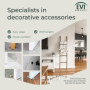Mini Butée de Porte Adhésive EVI Herrajes en Caoutchouc Blanc
