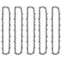 Yweller Lot de 5 Chaînes de Tronçonneuse 1/4" LP - Mini Chaînes de Rechange 15 cm