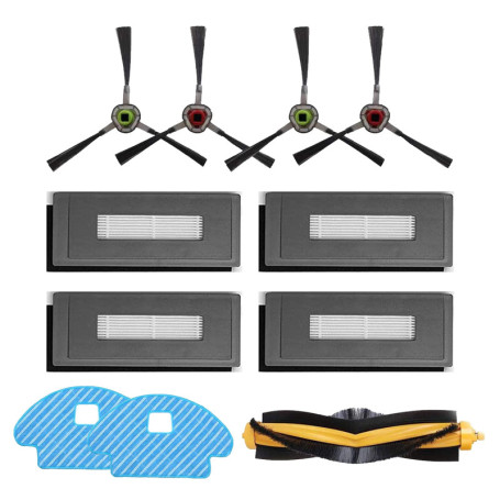 Ensemble d'Accessoires de Rechange pour Aspirateur Robot Ecovacs DEEBOT OZMO 930 - 11 Pièces