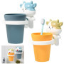 Gobelet Mural Zuxbolf pour Enfants - Porte Brosse à Dents Mignon en Bleu et Jaune