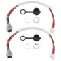 Ensemble de 2 Connecteurs de Charge 3 Broches pour Hoverboard - Accessoires de Remplacement