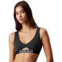 Brassière de Bikini Rembourrée Amovible Calvin Klein pour Femme - Noir XS