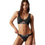 Brassière de Bikini Rembourrée Amovible Calvin Klein pour Femme - Noir XS