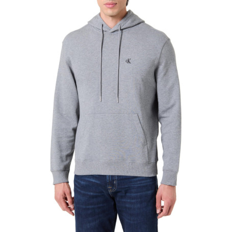 Hoodie Monogram Calvin Klein en Gris Médium pour Homme