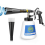CHOLANG Pistolet de nettoyage à air comprimé - Tuyau de vidange en métal - Pistolet à air comprimé efficace avec réservoir d'eau