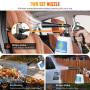 CHOLANG Pistolet de nettoyage à air comprimé - Tuyau de vidange en métal - Pistolet à air comprimé efficace avec réservoir d'eau