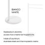 Porte-Serviette sur Pied Gedy Mamolo en Aluminium Blanc