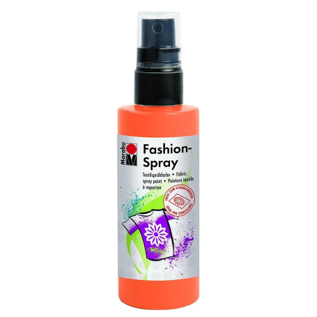 Peinture sur Soie Marabu Fashion-Spray Mandarine 100 ML