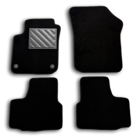 Tapis de Voiture Sur Mesure MTC pour VW UP (2011-), Caoutchouc Renforcé et Fixation Sécurisée