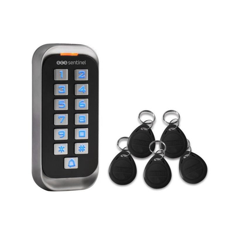 SCS Clavier de codage avec badges 12V - CodeAccess RFID