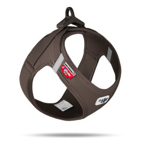 Harnais pour Chien Curli Clasp Air-Mesh XL Marron - Confort et Sécurité