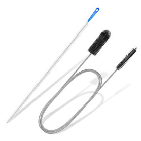TOZKZO Ensemble de 2 Brosses Flexibles pour Nettoyage de Canalisation