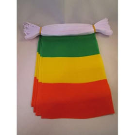 Guirlande Drapeaux Mali 12m - 20 Fanions en Polyester