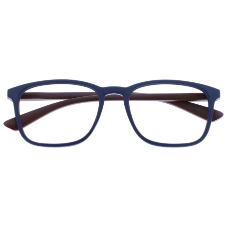 Lunettes de Lecture OPULIZE Max - Monture Large Rectangulaire Bleu Marine