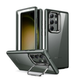 Coque ESR Shock Armor avec Béquille pour Samsung S23 Ultra - Dos Transparent