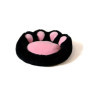 Lit pour Animaux GO GIFT en Velours Noir et Rose