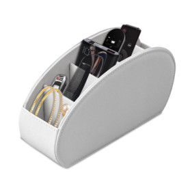 Organisateur de Bureau WIYETY en Cuir Synthétique Blanc avec 5 Poches