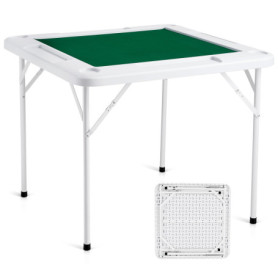 Table de Mahjong Pliable VEVOR pour 4 Joueurs avec Porte-Gobelets