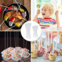 Bâtons Sucette Réutilisables en Acrylique - 100 Pièces Transparentes pour Gâteaux et Bonbons