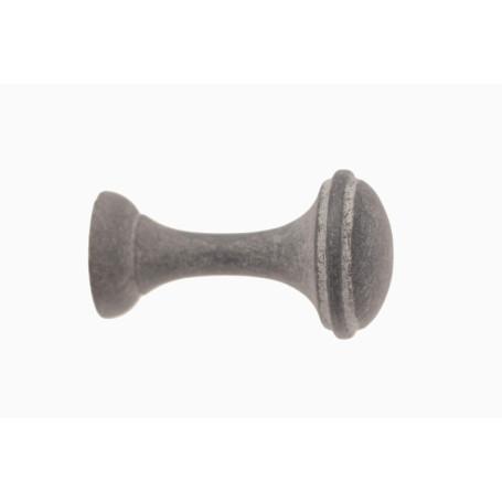 Tringle à Rideaux Charme Bois Cérusé Ø28 avec 2 Porte-Embrasses