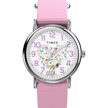 Montre Femme Timex Peanuts Weekender 38 mm avec Bracelet Rose