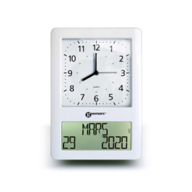 Horloge Numérique et Analogique Geemarc VISO50 pour Séniors