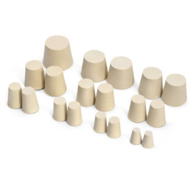 Bouchons en Caoutchouc QWORK - Set de 19 Pièces pour Laboratoire