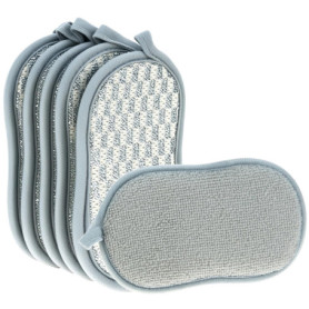 Lot de 6 Éponges à Vaisselle Réutilisables et Absorbantes - QWORK
