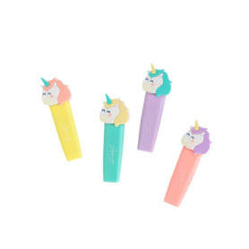 Lot de 4 Surligneurs Pastel Mr. Wonderful avec Licorne