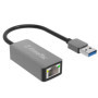 Adaptateur XtremeMac USB-A vers Ethernet RJ45 - Plug & Play, 1000 Mbps, Aluminium Space Grey
