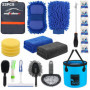 Kit de Nettoyage de Voiture AUTODECO 22 Pièces en Microfibre